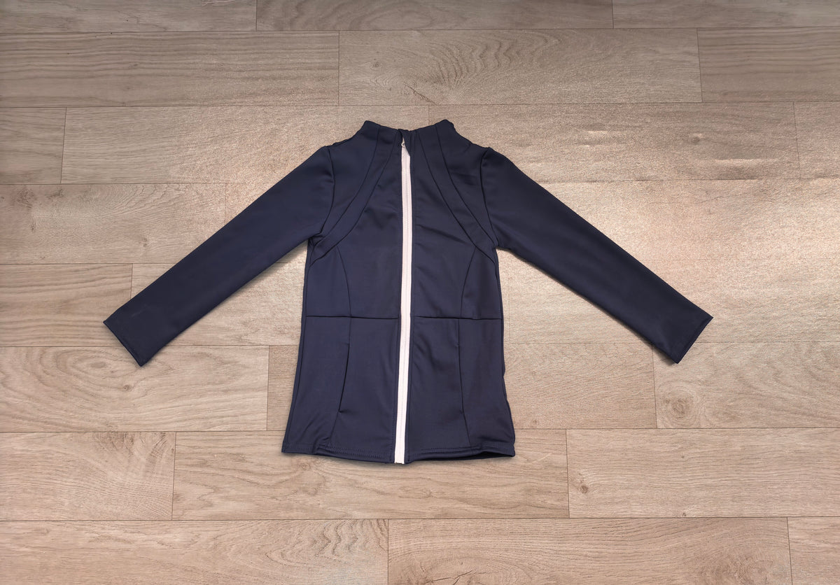 Baby Girls Navy Zip Pocket Yoga Active Wear Jackets Preorder