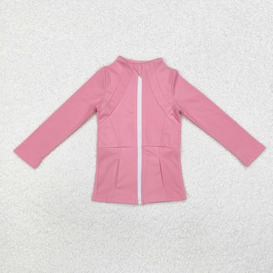 Sibling Baby Girls Long Sleeve Yoga Active Zipper Pockets Jackets Top