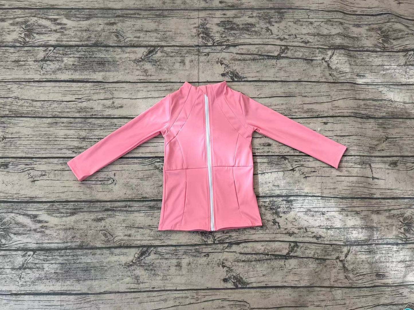 Baby Girls Dark Pink Zip Pocket Yoga Active Wear Jackets