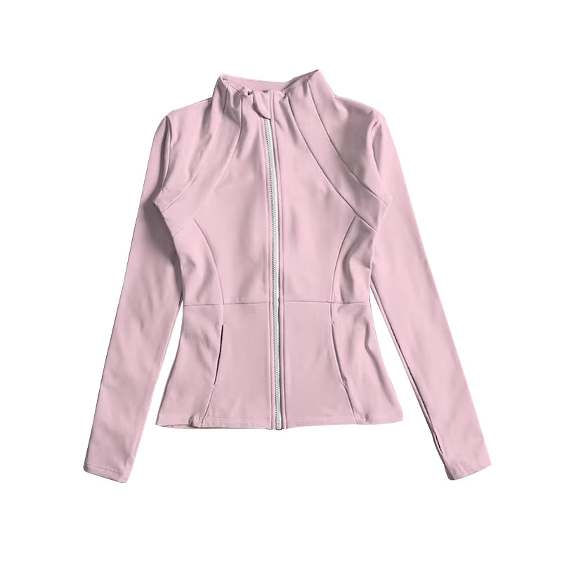 Baby Girls Light Pink Zip Pocket Yoga Active Wear Jackets Preorder