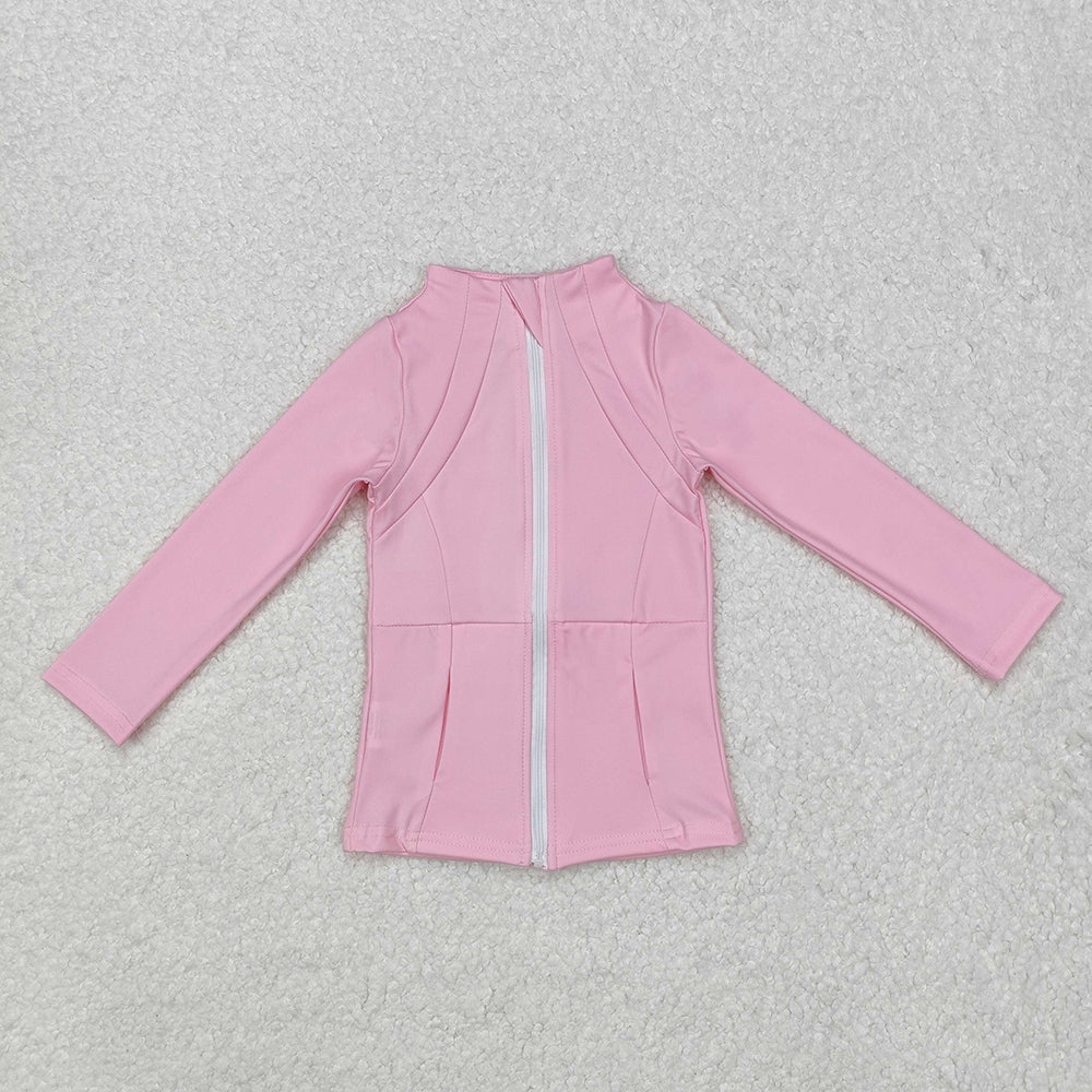 Baby Girls Light Pink Zip Pocket Yoga Active Wear Jackets