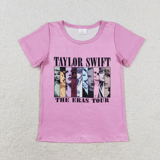 Baby Girls Pink Singer Short Sleeve Tee Shirts Tops