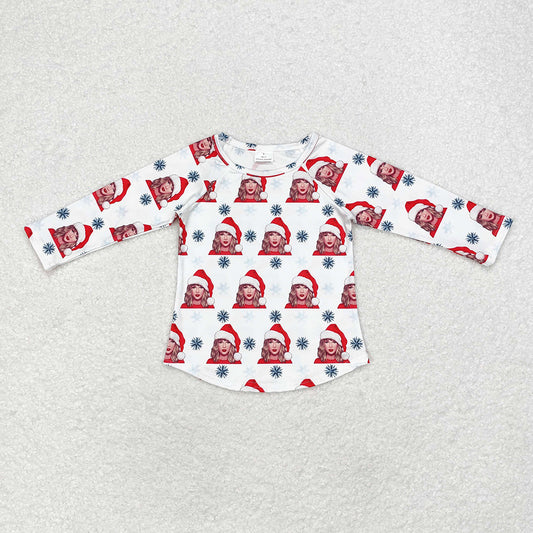 Baby Girls Christmas Singer Long Sleeve Tee Shirts Tops