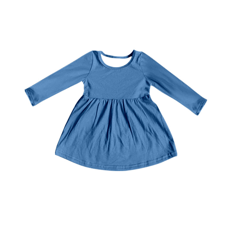 Baby Girls Blue Long Sleeve Tunic Tops Preorder