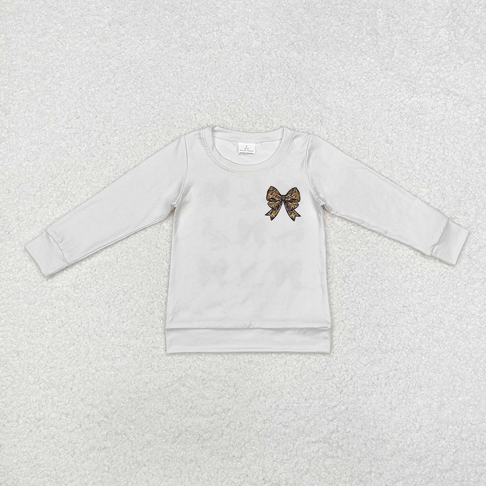 Baby Girls Bows Ducks Hunting Long Sleeve Tops