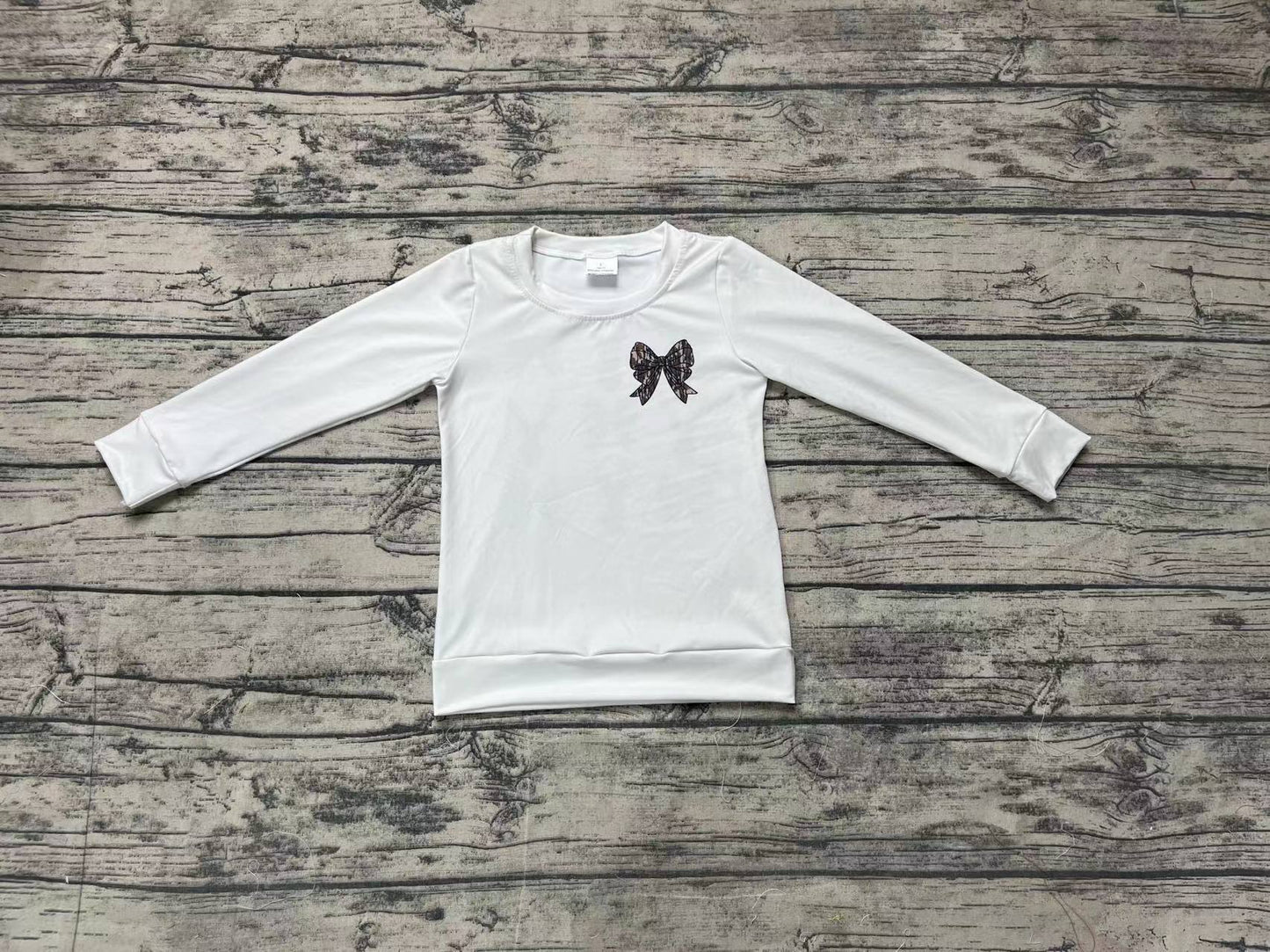 Baby Girls Bows Deers Hunting Long Sleeve Tops