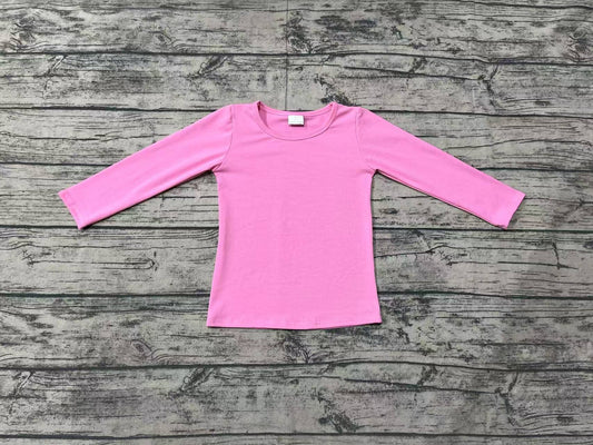 Baby Girls Pink Long Sleeve Tee Shirts Tops Preorder