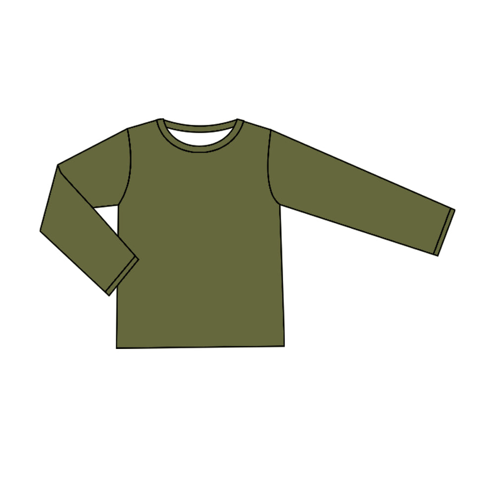 Baby Girls Green Long Sleeve Tee Shirts Tops Preorder