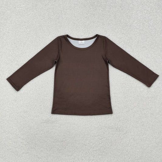 Baby Kids Brown Long Sleeve T-shirts Top