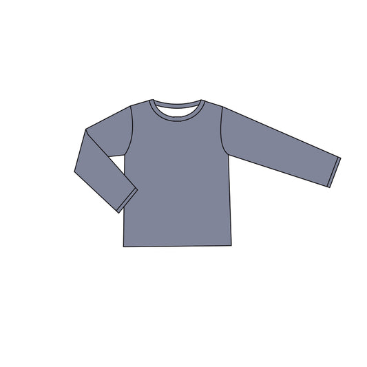 Baby Kids Toddler Grey Long Sleeve Tee Shirts Tops Preorder