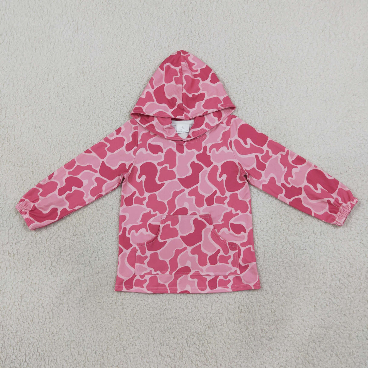 Baby Girls Long Sleeve Pink Camo Hoodies Tops