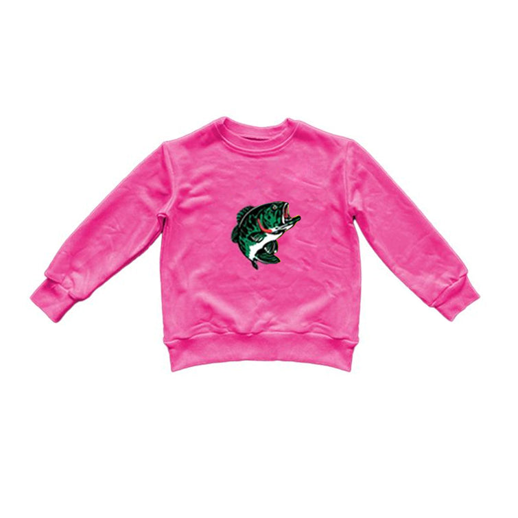 Baby Girls Hotpink Fishing Long Sleeve Tee Shirts Tops Preorder