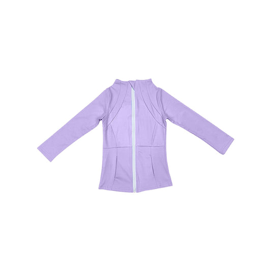 Baby Girls Lavender Yoga Zip Tops Jackets Preorder