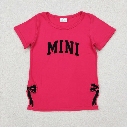 Baby Girls Mini Bow Tee Shirts Tops