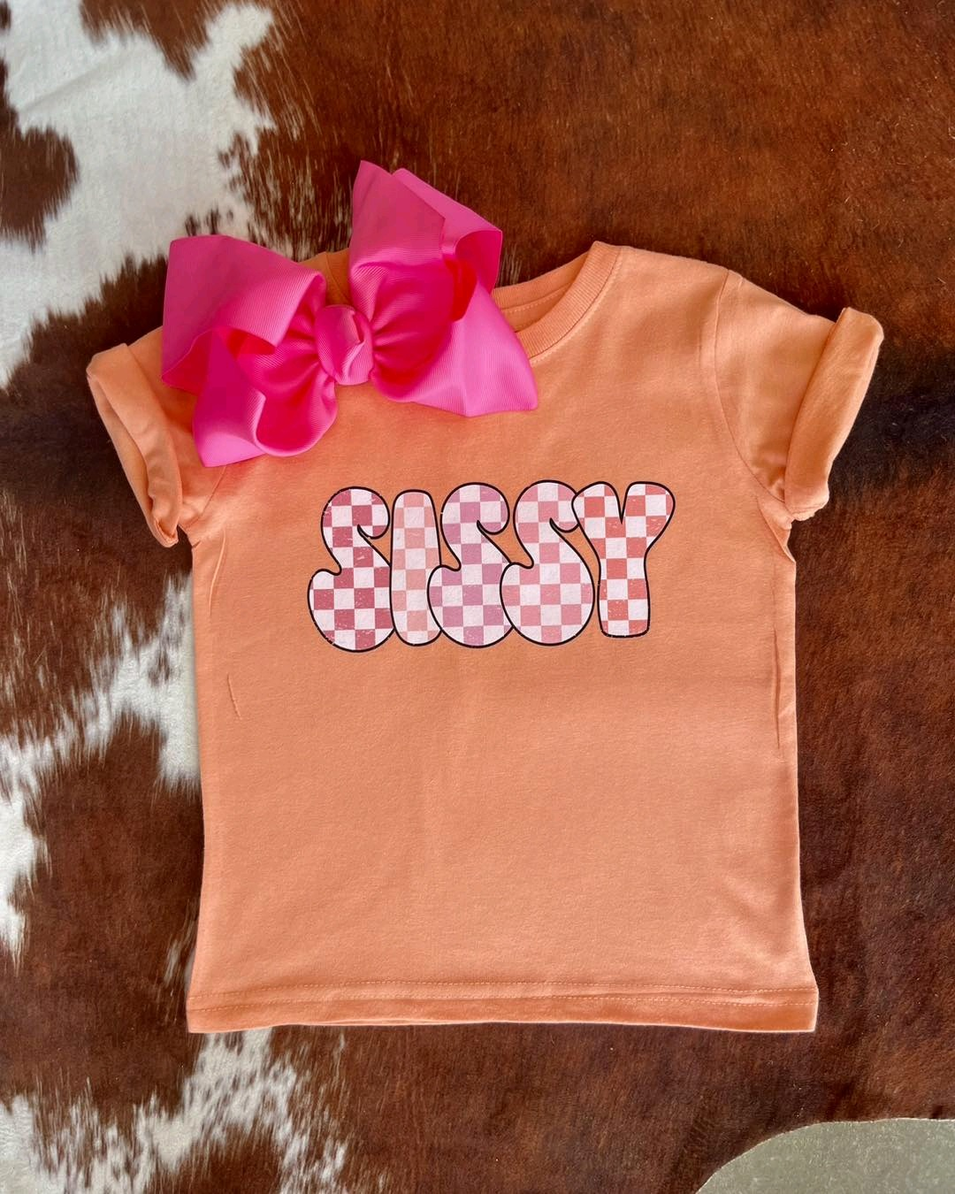 Baby Girls Sissy Orange Tee Shirts Tops preorder