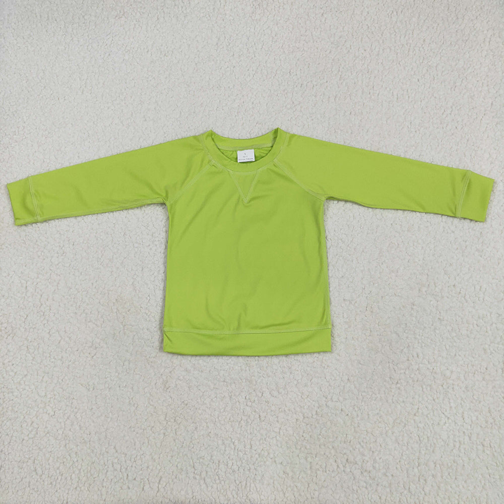 Baby Girls Green Long Sleeves Yoga Shirts Tops