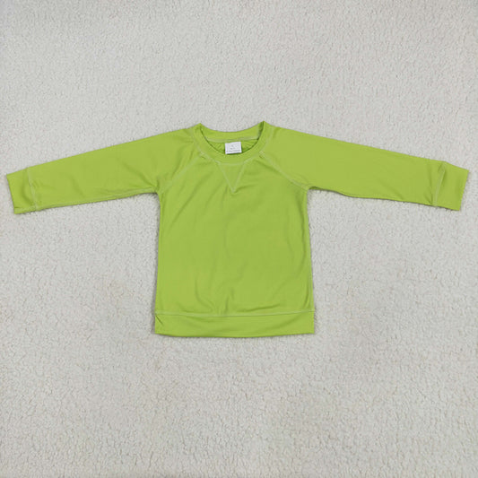 Baby Girls Green Long Sleeves Yoga Shirts Tops
