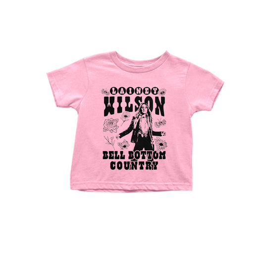 Baby Girls Pink Short Sleeves Singer Wilson Tee Shirts Top Preorder