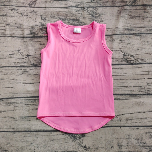 Baby Girls Pink Sleeveless Vests Tops