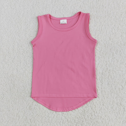 Baby Girls Pink Sleeveless Vests Tops