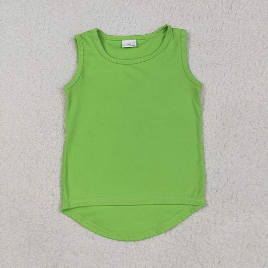 Baby Girls Green Sleeveless Vests Tops