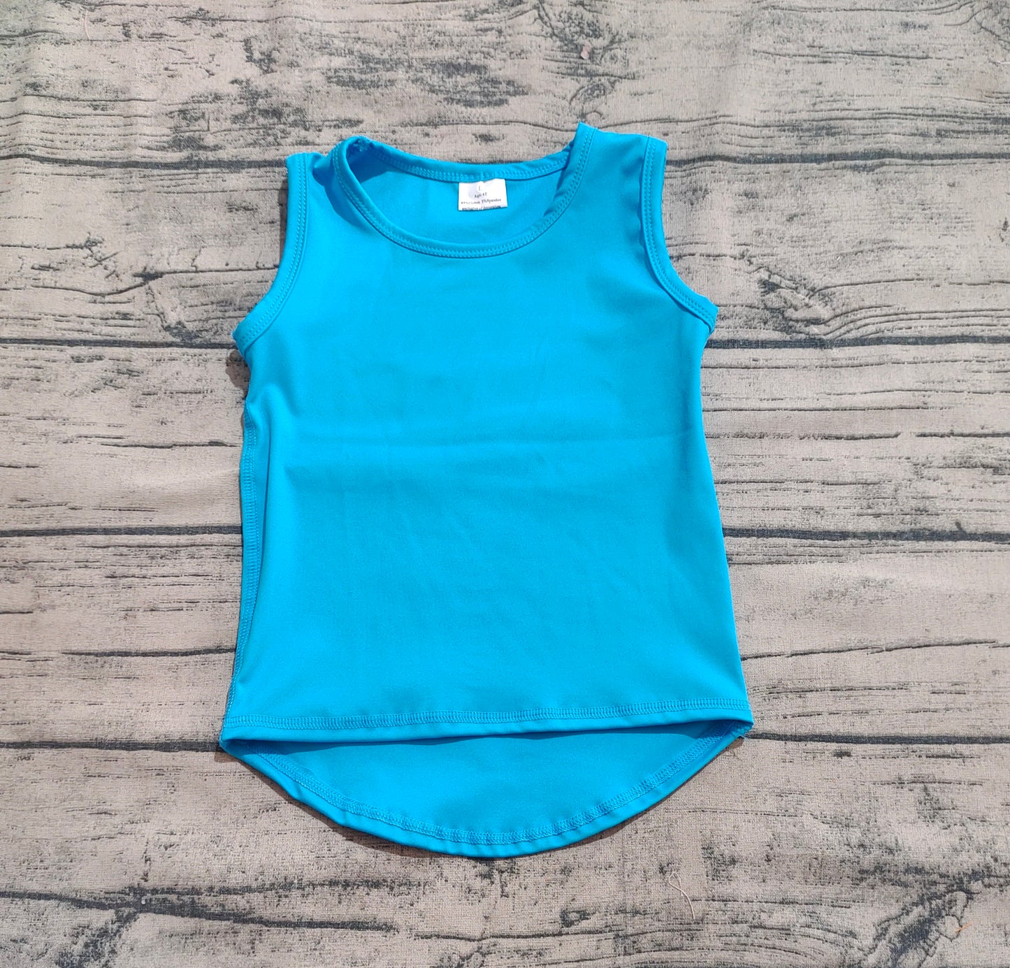 Baby Girls Blue Yoga Sleeveless Vests Tops