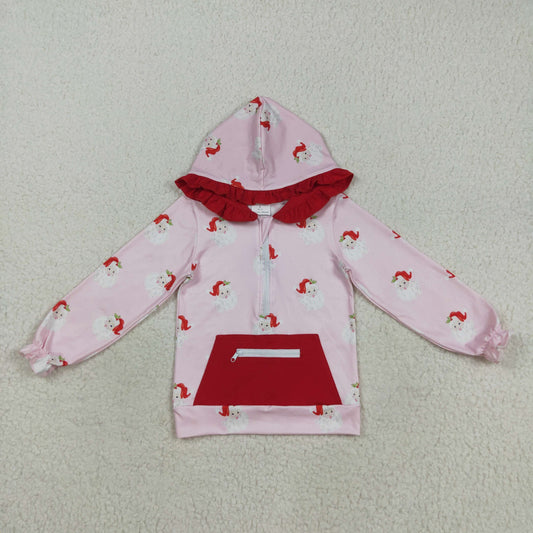 Sibling Baby Girls Bows Ducks Santa Long Sleeves Hoodies Top