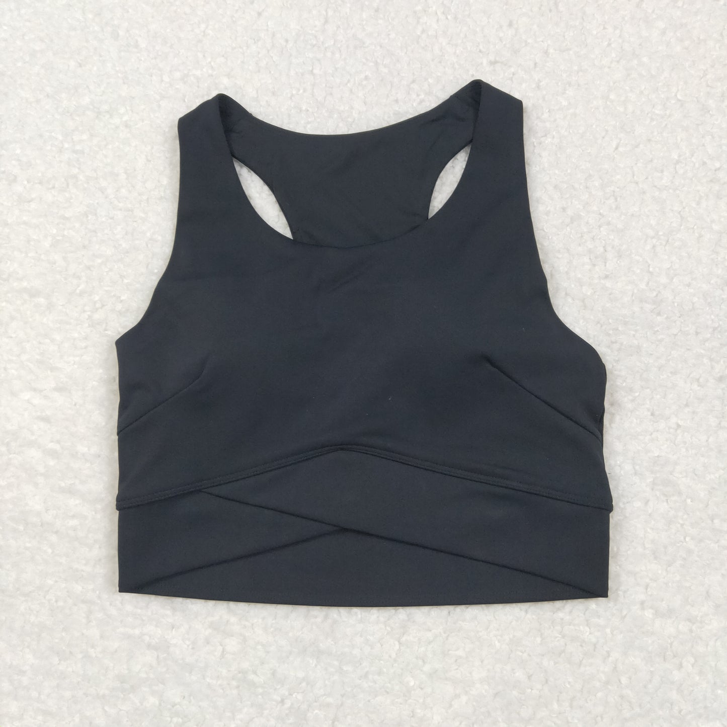 USA Adult Women Black Sleeveless Yoga Active Vest Top