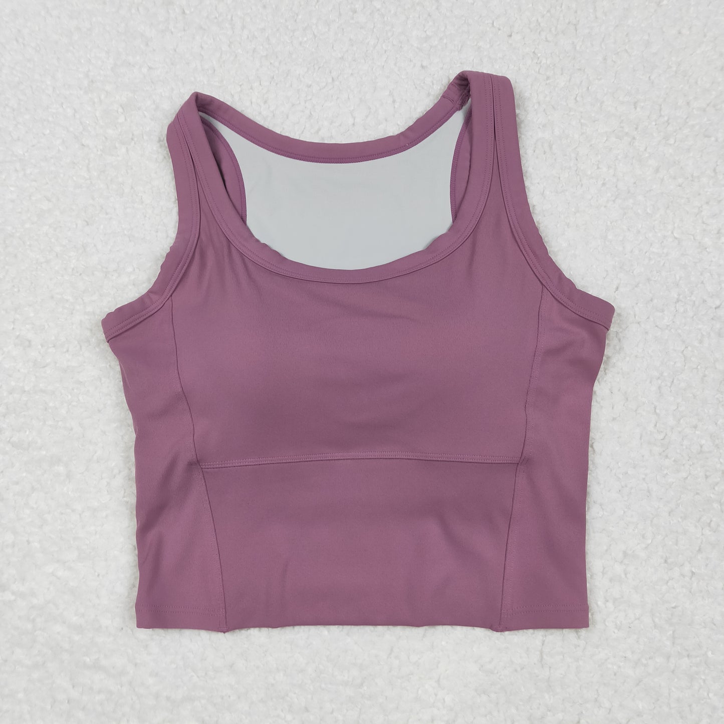 USA Adult Women Lavender Sleeveless Yoga Active Shirts Top