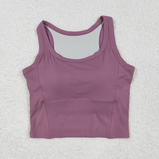 USA Adult Women Lavender Sleeveless Yoga Active Shirts Top