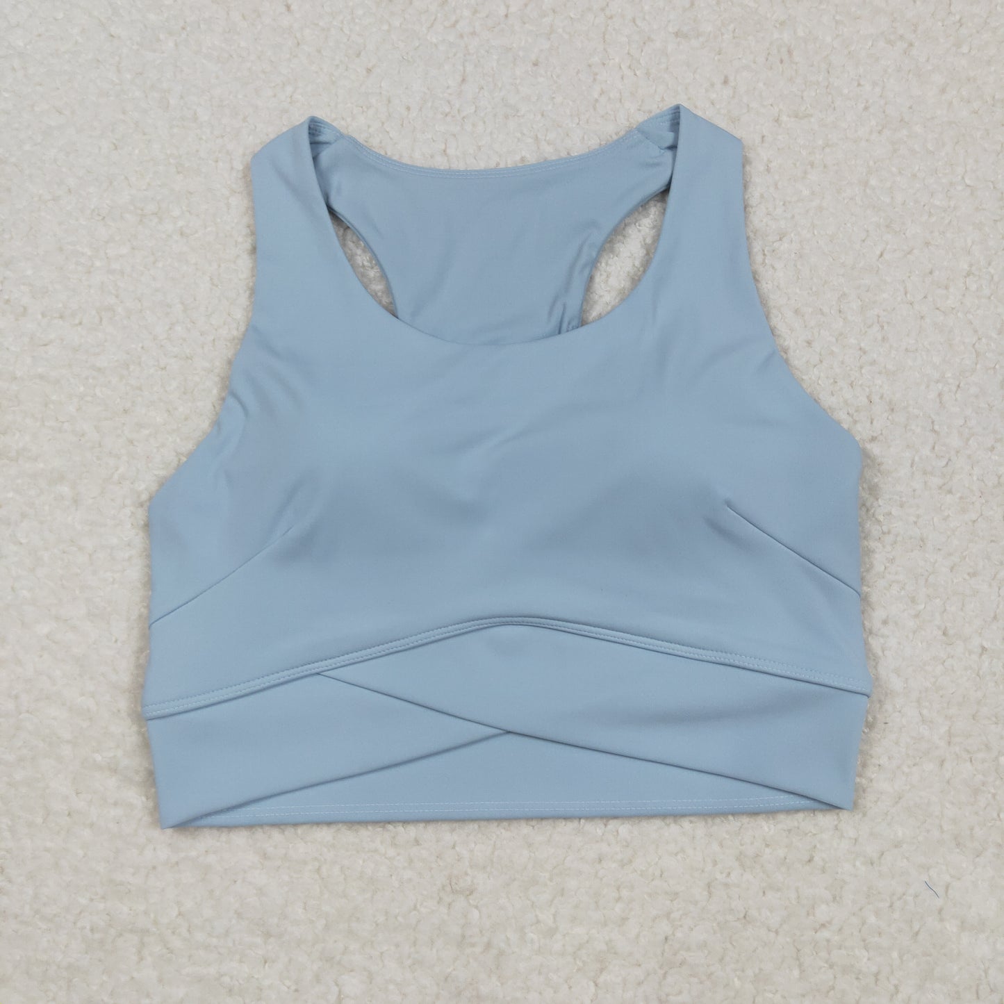 USA Adult Women Sky Blue Sleeveless Yoga Active Vests Top
