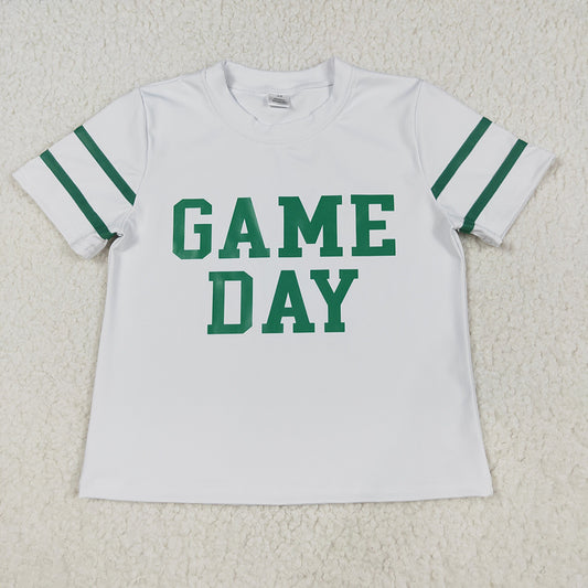 Baby Girls Vinyl Green Game Day Yoga Avtive Team Tee Shirts