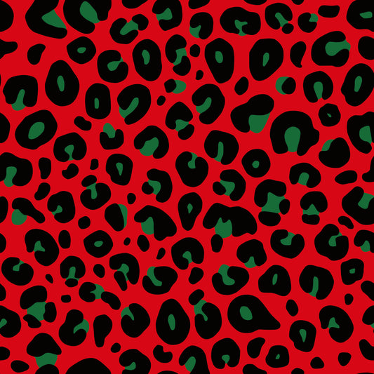 Baby Boys Long Sleeve Red Green Leopard Christmas Zipper Pullovers Top Preorder