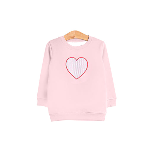 Baby Girls Long Sleeve Pink Checked Valentine T-shirts Top Preorder