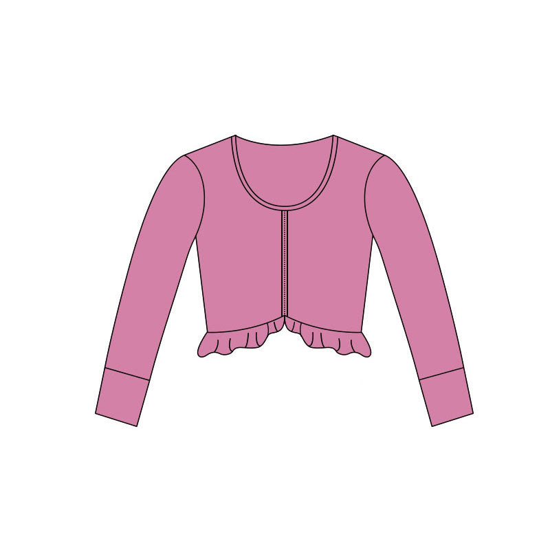 Baby Girls Hot Pink Long Sleeve Yoga Zipper Jackets Top Preorder