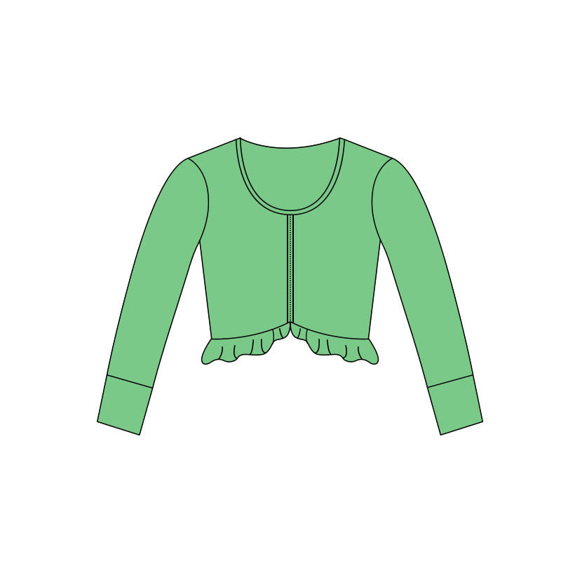 Baby Girls Green Long Sleeve Yoga Zipper Jackets Top Preorder