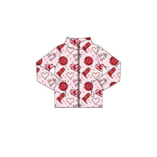 Baby Girls Long Sleeve Boots Hats Zipper Pockets Western Yoga Jackets Top Preorder