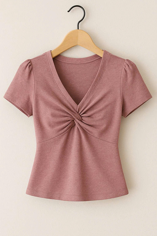 Baby Girls Peach Short Sleeve Yoga T-shirts Top Preorder