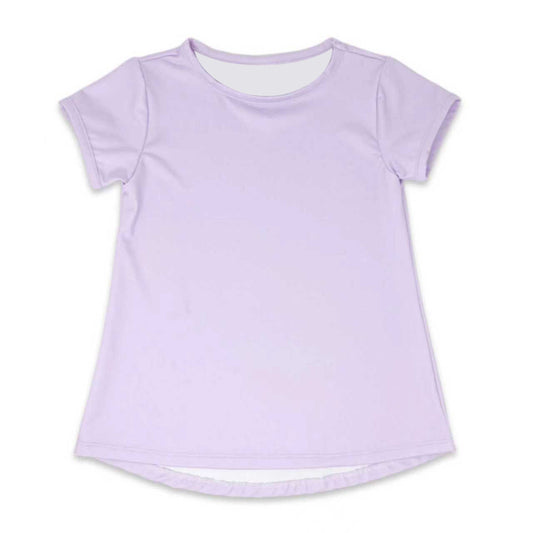 Baby Girls Lavender Short Sleeve Yoga T-shirts Top Preorder