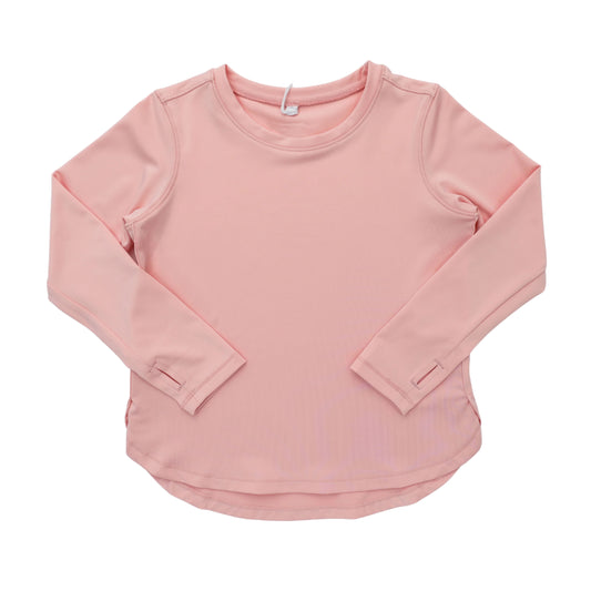 Baby Girls Peach Long Sleeve Yoga T-shirts Top Preorder