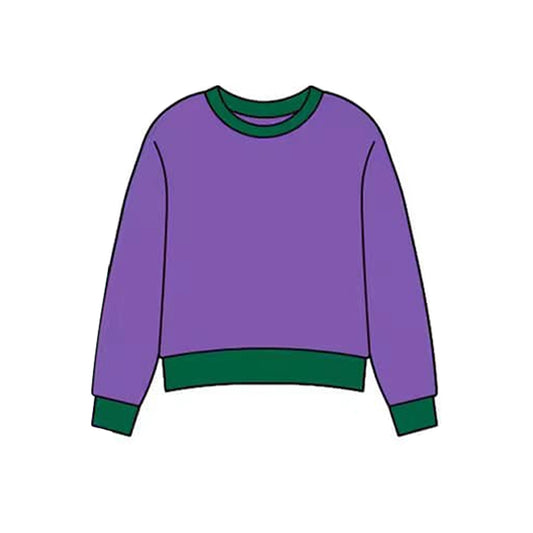 Baby Girls Mardigras Purple Green Yoga T-shirts Top Preorder