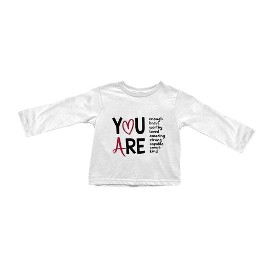 Baby Girls You Are My Love Long Sleeve T-shirts Top Preorder