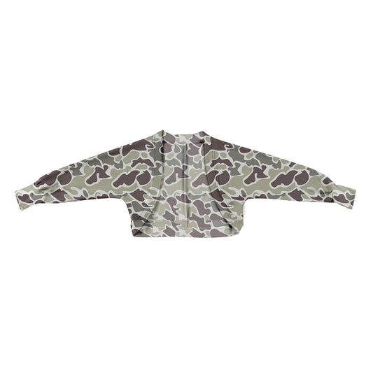 Baby Girls Southern Grey Camo Cardigan Shirts Top Preorder