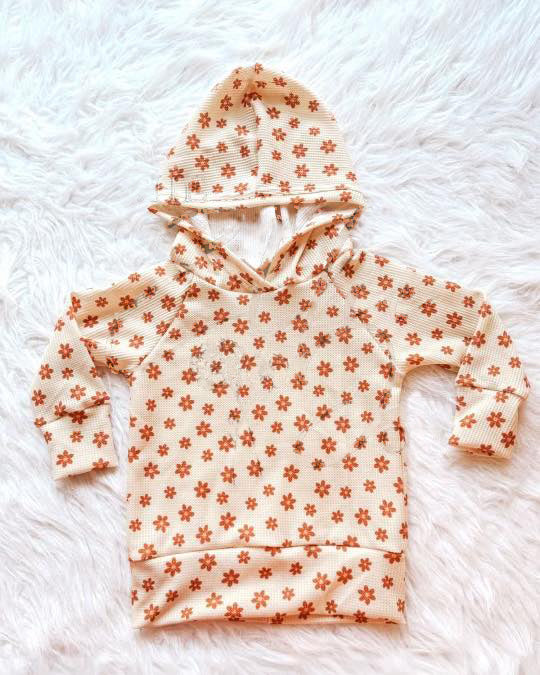 Baby Girls Long Sleeve Small Flowers Hoodies Top Preorder