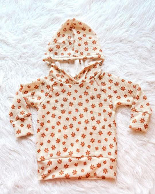 Baby Girls Long Sleeve Small Flowers Hoodies Top Preorder