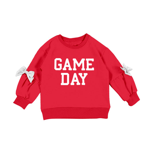 Baby Girls Watermelon Red Long Sleeve Game Day Team T-shirts Top Preorder