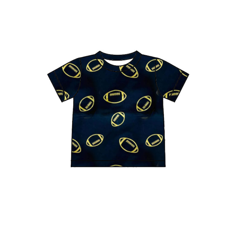 Baby Boys Navy Short Sleeve Footballs Team T-shirts Top Preorder