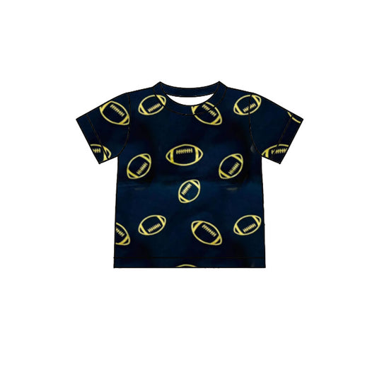 Baby Boys Navy Short Sleeve Footballs Team T-shirts Top Preorder