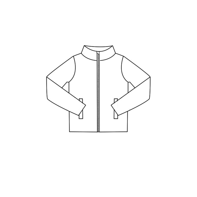 Baby Girls White Long Sleeve Zipper Pockets Yoga Active Jackets Top Preorder
