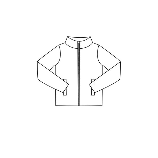 Baby Girls White Long Sleeve Zipper Pockets Yoga Active Jackets Top Preorder